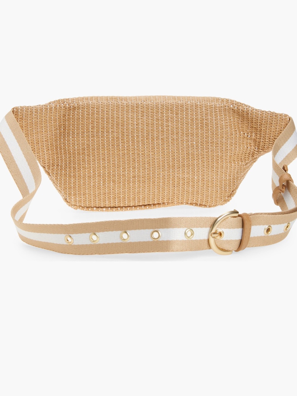 l*space Tan Woven Belt Bag - Picture 2 of 7